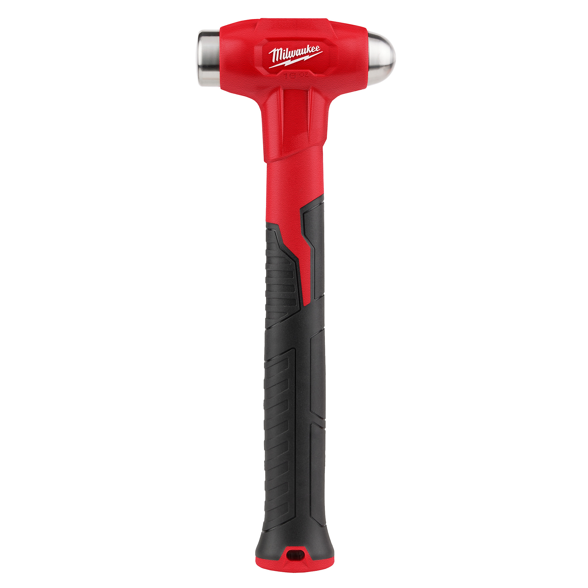 Milwaukee 16-Oz. Dead Blow Ball Peen Hammer, 13in.L Handle, Model# 48-22-9140